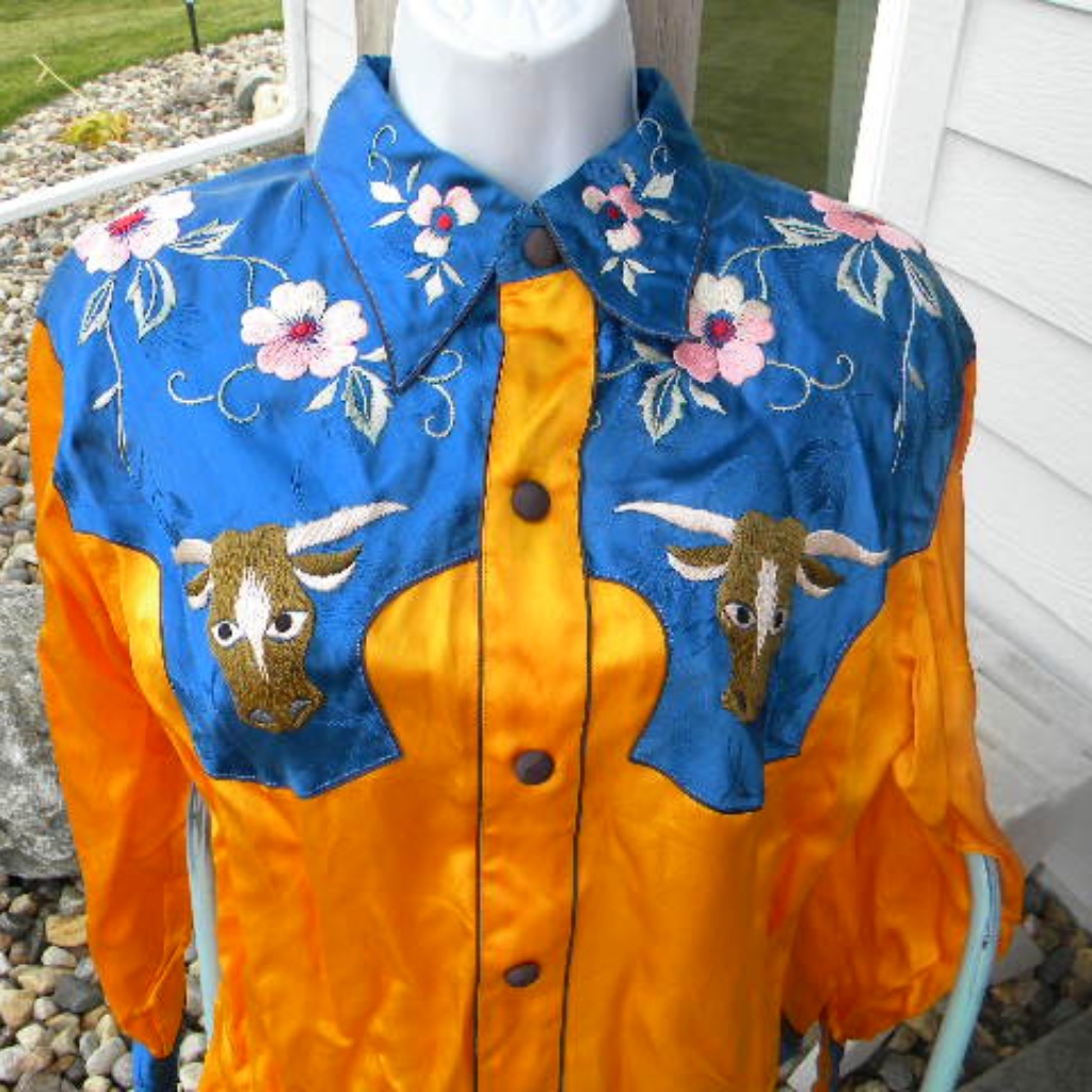 Unique Silk Custom Made Tunic Style Western Shirt